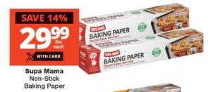 Supa Mama Non-Stick Baking Paper 