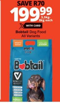 Bobtail Dog Food, All Variants 5.5 kg / 8 kg 