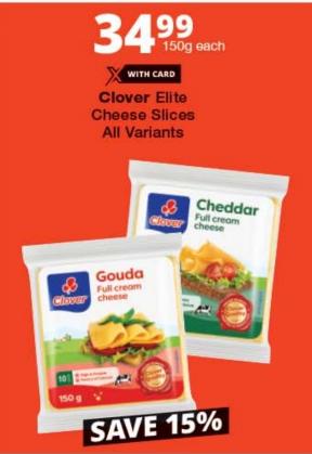 Clover Elite Cheese Slices All Variants 150 gm 