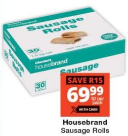 Housebrand Sausage Rolls