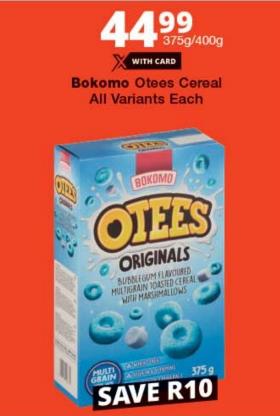 Bokomo Otees Cereal All Variants Each