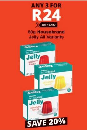 Housebrand Jelly All Variants 80 gm 