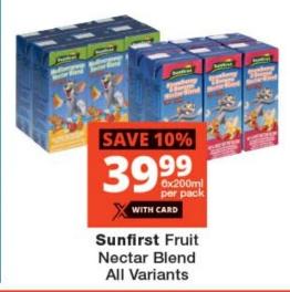 Sunfirst Fruit Nectar Blend All Variants 6x200 ml 