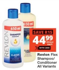 Revlon Flex Shampoo/Conditioner All Variants 650ml 