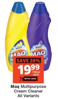 Maq Multipurpose Cream Cleaner All Variants