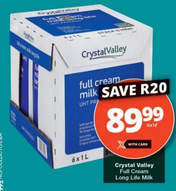 Crystal Valley Full Cream Long Life Milk UHT