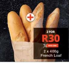 2x400g French Loaf