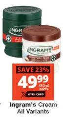 Ingram's Cream All Variants 450gm