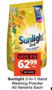 Sunlight 2-in-1 Hand Washing Powder