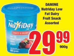 DANONE Nutriday Low Fat Dairy Fruit Snack Assorted 900g