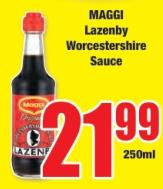 MAGGI Lazenby Worcestershire Sauce 250ml