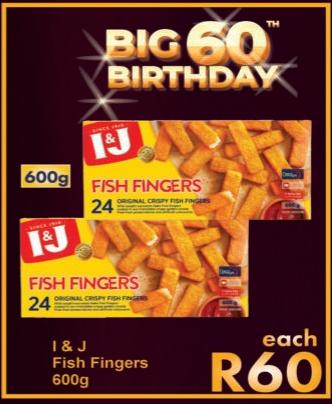 I & J Fish Fingers, Original Crispy Fish Fingers, 600g