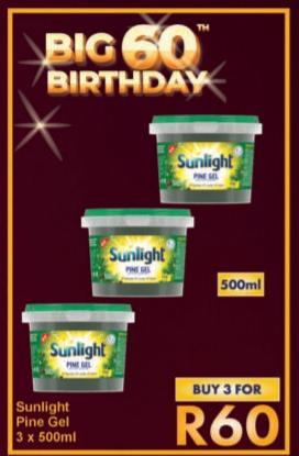 Sunlight Pine Gel 3x500ml