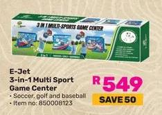 E-Jet 3-in-1 Multi Sport Game Center