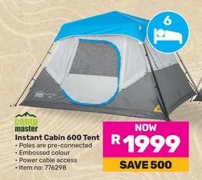 Camp Master Instant Cabin 600 Tent