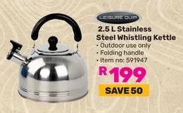 Leisure Quip 2.5 L Stainless Steel Whistling Kettle