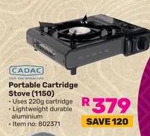 Cadc Portable Cartridge Stove (1150)