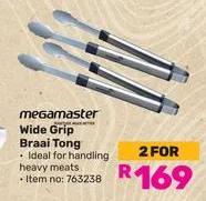 Megamaster Wide Grip Braai Tong