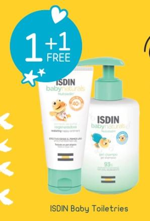 1+1 Free Isdin Baby Shampoo/ Lotion