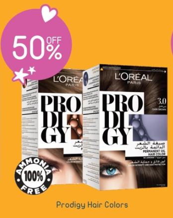 50 % OFF ON Loreal Paris Hair Color Prodigy	 