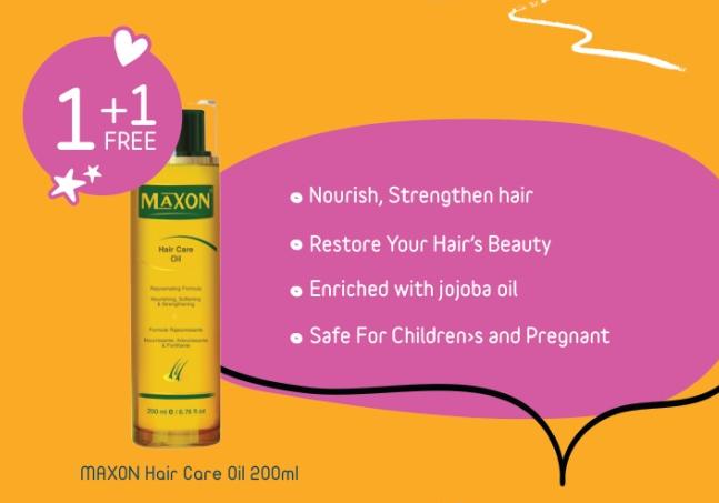 Maxon Hair Oil 200 ml x 1+1 