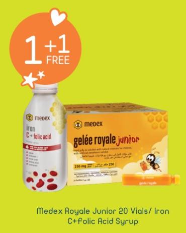 Medex Royale Junior 20 Vials/ Iron C+folic Acid Syrup