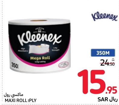 Kleenex MAXI  Roll 1 PLY  350 mtr