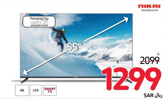 تلفزيون ذكي LED بدقة 4K مقاس 55 بوصة يعمل بنظام تشغيل webOS