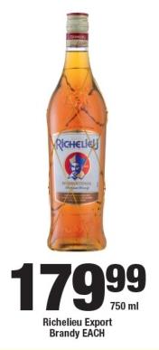 Richelieu Export Brandy 750ml