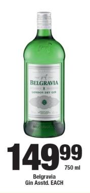 Belgravia London Dry Gin 750 ml