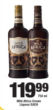 Wild Africa Cream Liqueur 750ml