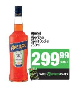 Aperol Aperitivo Spirit Cooler 750ml