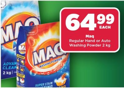 Maq Regular Hand or Auto Washing Powder 2kg