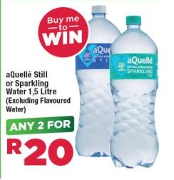 Any 2 aQuellé Still or Sparkling Water 1.5 Litre (Excluding Flavoured Water)