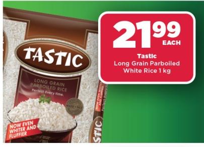 Tastic Long Grain Parboiled White Rice 1 kg