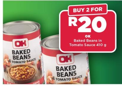 Ok Baked Beans in Tomato Sauce 410g 