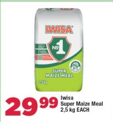 Iwisa Super Maize Meal 2.5kg Each