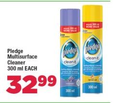 Pledge Multisurface Cleaner 300ml Each