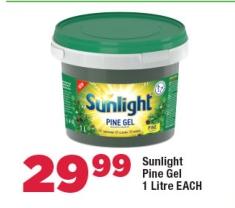 Sunlight Pine Gel 1Litre Each