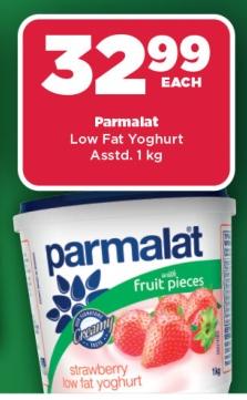 Parmalat Low Fat Yoghurt Asstd. 1kg