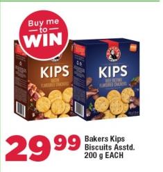 Bakers Kips Biscuits Asstd 200g Each