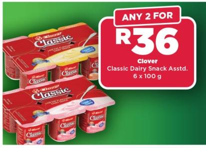 Clover Classic Dairy Snack Assorted 6x100g Any 2