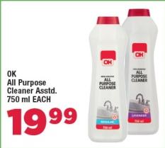 OK All Purpose Cleaner Assorted 750ml Each