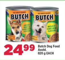 Butch Dog Food Assorted 820g Each