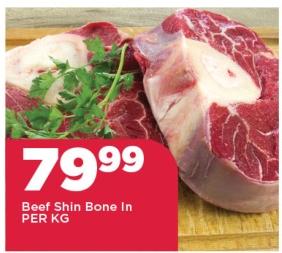 Beef Shin Bone In  per kg 