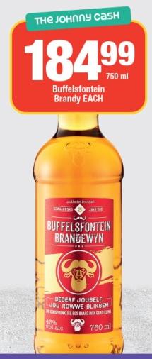 Buffelsfontein Brandy Each 750ml