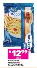 Great Value Macaroni OR Spaghetti 500 gm 