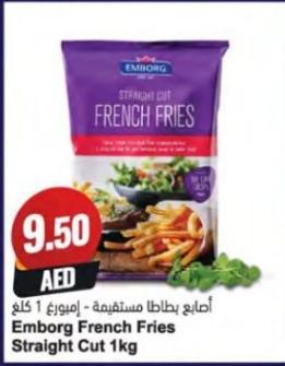 Emborg French Fries Straight Cut 1 Kg