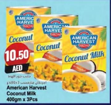 American Harvest Coconut Milk 3X400 Gm