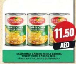 California Garden Whole Kernel Sweet Corn 3 Packs 480 Gm